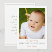 Happy Birthday mama uit Baby (Voorkant / Achterkant)