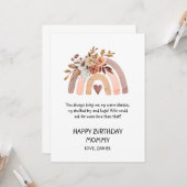 Happy Birthday mama uit Baby Kaart (Voorkant / Achterkant in situ)