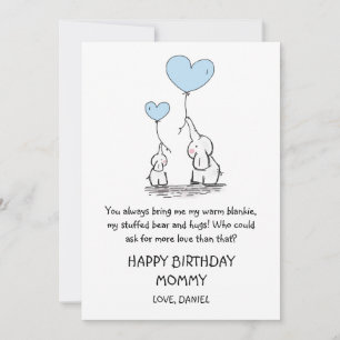 Happy Birthday mammie Elephants Cute