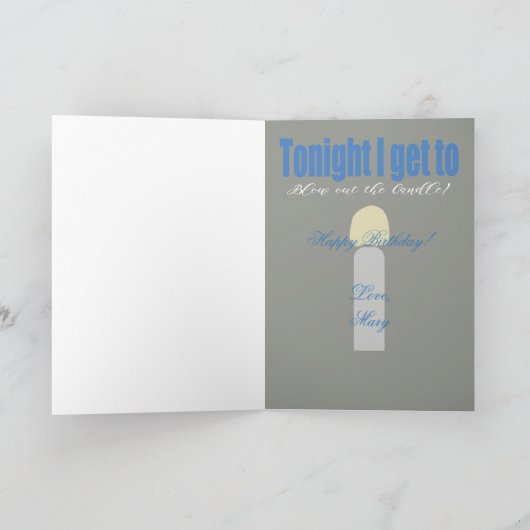 Happy Birthday Man I Love Funny Birthday Kaart (Binnen)