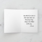 Happy Birthday Mannen Artsy Kokosnootboom Tropisch Kaart (Binnen)