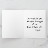 Happy Birthday Mannen Coconuts Trees Tropical Big Kaart (Binnen)