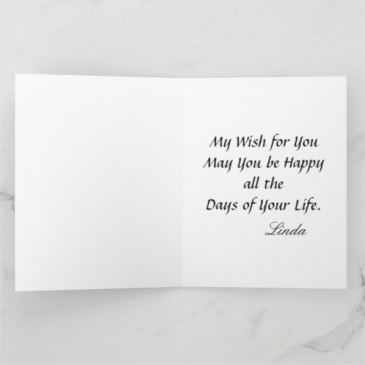 Happy Birthday Mannen Coconuts Trees Tropical Big Kaart (Binnen)