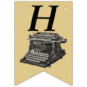 Happy Birthday  Manuel Typewriter Tan Vlaggetjes (Eerste vlag)