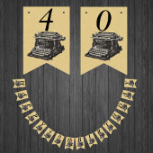 Happy Birthday  Manuel Typewriter Tan Vlaggetjes