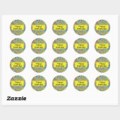 Happy Birthday Marble Stickers (Vel)