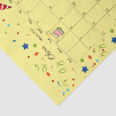 Happy Birthday March 2022 Weefselpapier Tissuepapier (Detail)