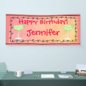 Happy Birthday Margarita Name Persoonlijk Spandoek (Beurs)