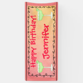 Happy Birthday Margarita Name Persoonlijk Spandoek (Verticaal)