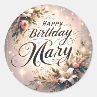 Happy Birthday Mary - aangepaste viering Stickers