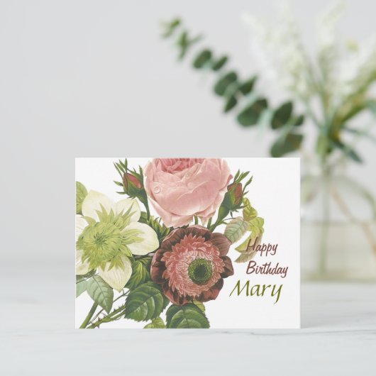 Happy Birthday Mary CC0129 Briefkaart (Staand voorkant)