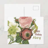 Happy Birthday Mary CC0129 Briefkaart (Voorkant / Achterkant)