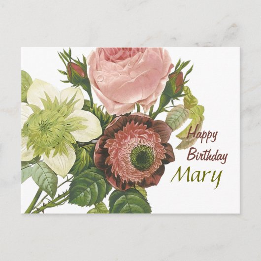 Happy Birthday Mary CC0129 Briefkaart (Voorkant)