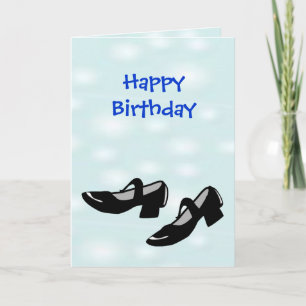 Happy Birthday Mary Janes Dance Shoes for Dancers Kaart