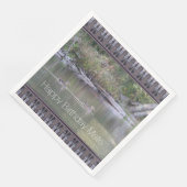 Happy Birthday Mate Designer Duck Paper Napkins Servet (Hoek)