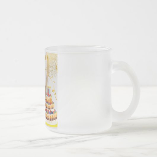 Happy Birthday Matglas Koffiemok (Rechts)