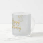 Happy Birthday Matglas Koffiemok (Voorkant rechts)