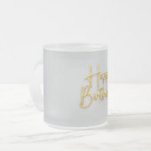 Happy Birthday Matglas Koffiemok (Voorkant links)