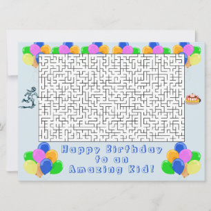 Happy Birthday Maze en Ballonnen Verbazingwekkend 
