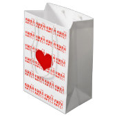 Happy Birthday Medium Cadeauzakje (Achterkant Gekanteld)