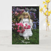 Happy Birthday Megan Kaart (Gele Bloem)