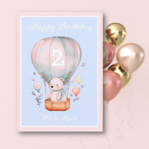 Happy Birthday meisje feliciteert wenskaart Kaart
