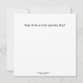 Happy Birthday - Meisje op een roze fiets Kaart (Achterkant)