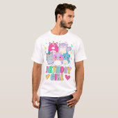 Happy Birthday Meisje Squish Squad Mallow Meisjes  T-shirt (Voorkant volledig)