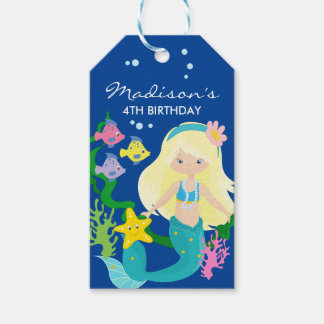 Happy Birthday Mermaid | In het Zee Cadeaulabel