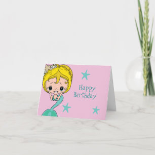 Happy Birthday Mermaid Kaarten