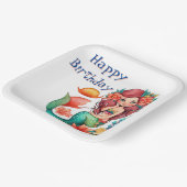 Happy Birthday Mermaid Papieren Bordje (Gebogen)