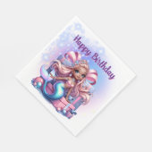 Happy Birthday Mermaid  Servet (Hoek)