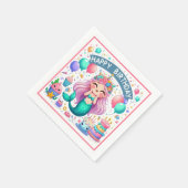 Happy Birthday Mermaid Servet (Hoek)