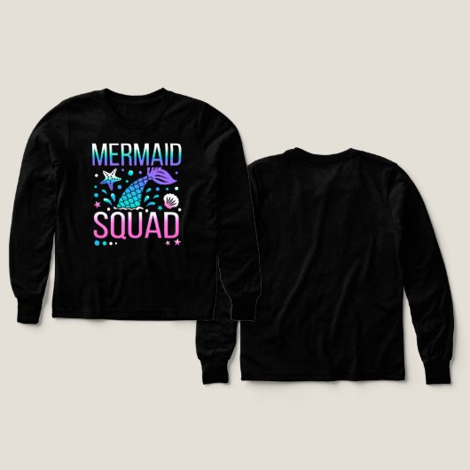 Happy Birthday Mermaid Squad-68296 (Voorkant /achterkant)