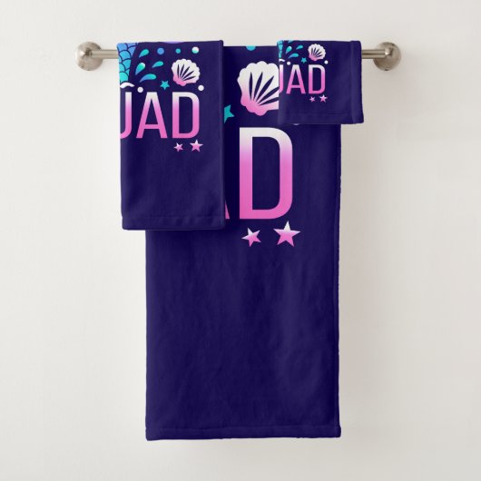 Happy Birthday Mermaid Squad-68296 Bad Handdoek (Insitu)