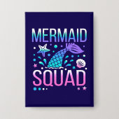 Happy Birthday Mermaid Squad-68296 Button (Voorkant)