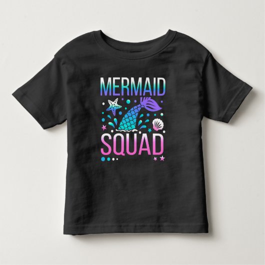 Happy Birthday Mermaid Squad-68296 Kinder Shirts (Voorkant)