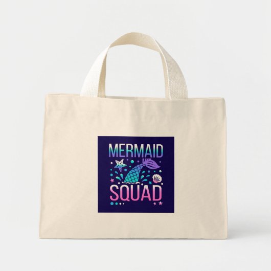 Happy Birthday Mermaid Squad-68296 Mini Tote Bag (Voorkant)