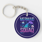 Happy Birthday Mermaid Squad-68296 Sleutelhanger (Voorkant)