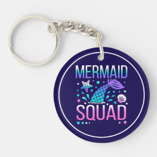Happy Birthday Mermaid Squad-68296 Sleutelhanger