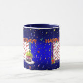 Happy Birthday met Confetti Photo Lijst Mok (Midden)