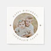 Happy Birthday met foto Servet (Voorkant)