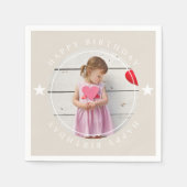 Happy Birthday met foto Servet (Voorkant)