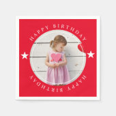 Happy Birthday met foto Servet (Voorkant)