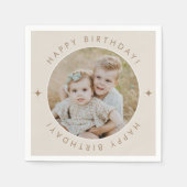 Happy Birthday met foto Servet (Voorkant)