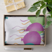 Happy Birthday met kleurrijke Confetti en ballonne Tissuepapier (Geschenk)