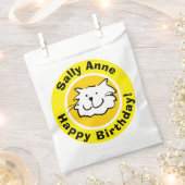 Happy Birthday met naam Bedankzakje (Geknipt)