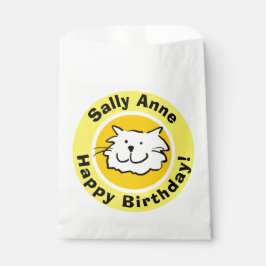 Happy Birthday met naam Bedankzakje