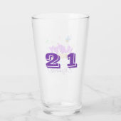 Happy Birthday met naam en leeftijd Glas (Achterkant)