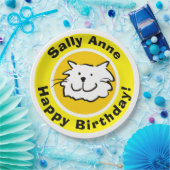 Happy Birthday met naam Papieren Bordje (Feest)